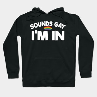 Sounds Gay I Am In - Lesbian Gift - Gay Pride LGBT Hoodie